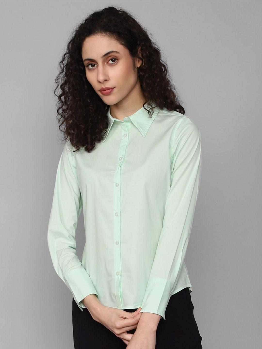 allen solly woman opaque casual shirt