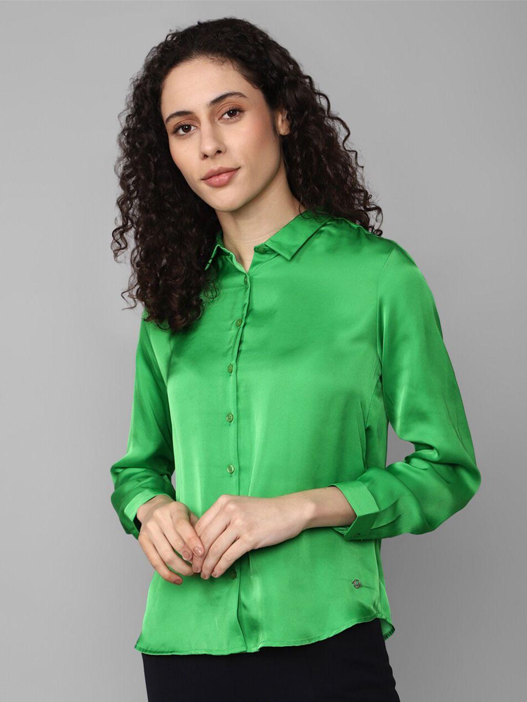 allen solly woman opaque casual shirt