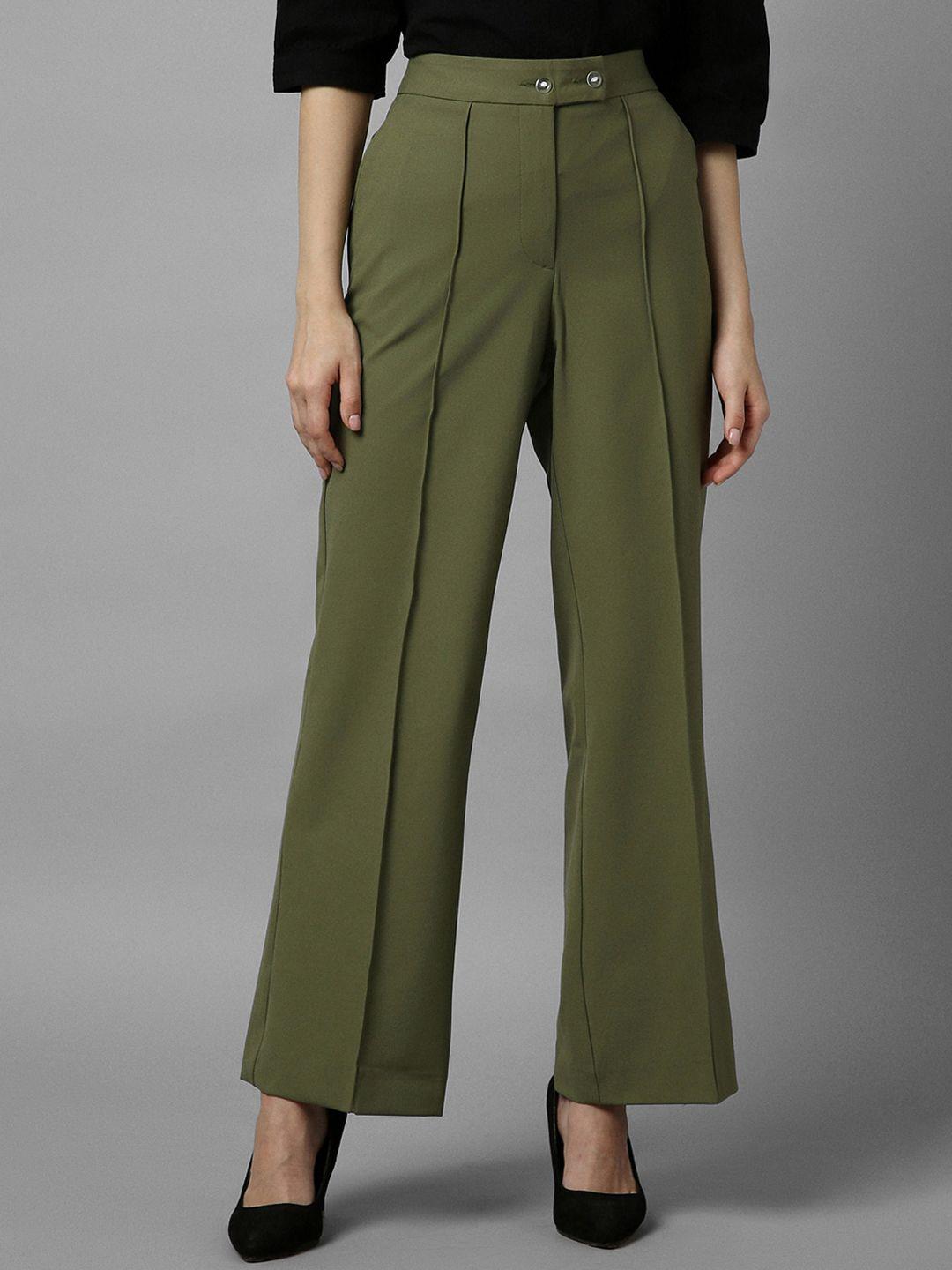 allen solly woman parallel trousers