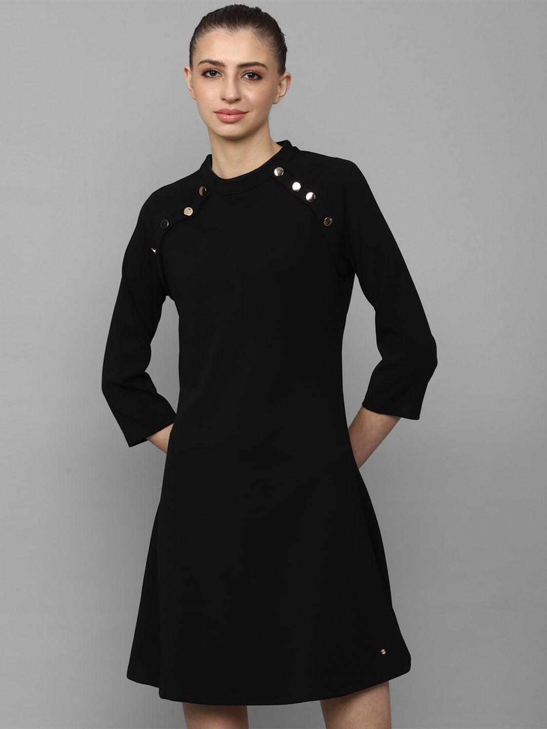 allen solly woman round neck a-line dress