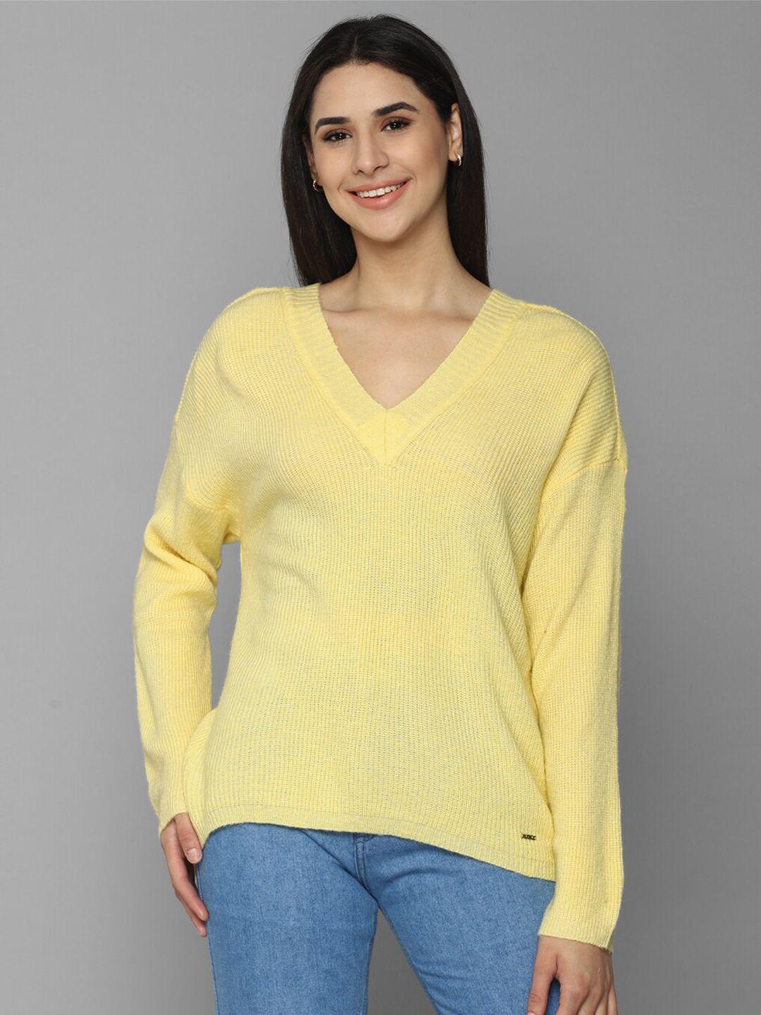 allen solly woman striped cotton pullover