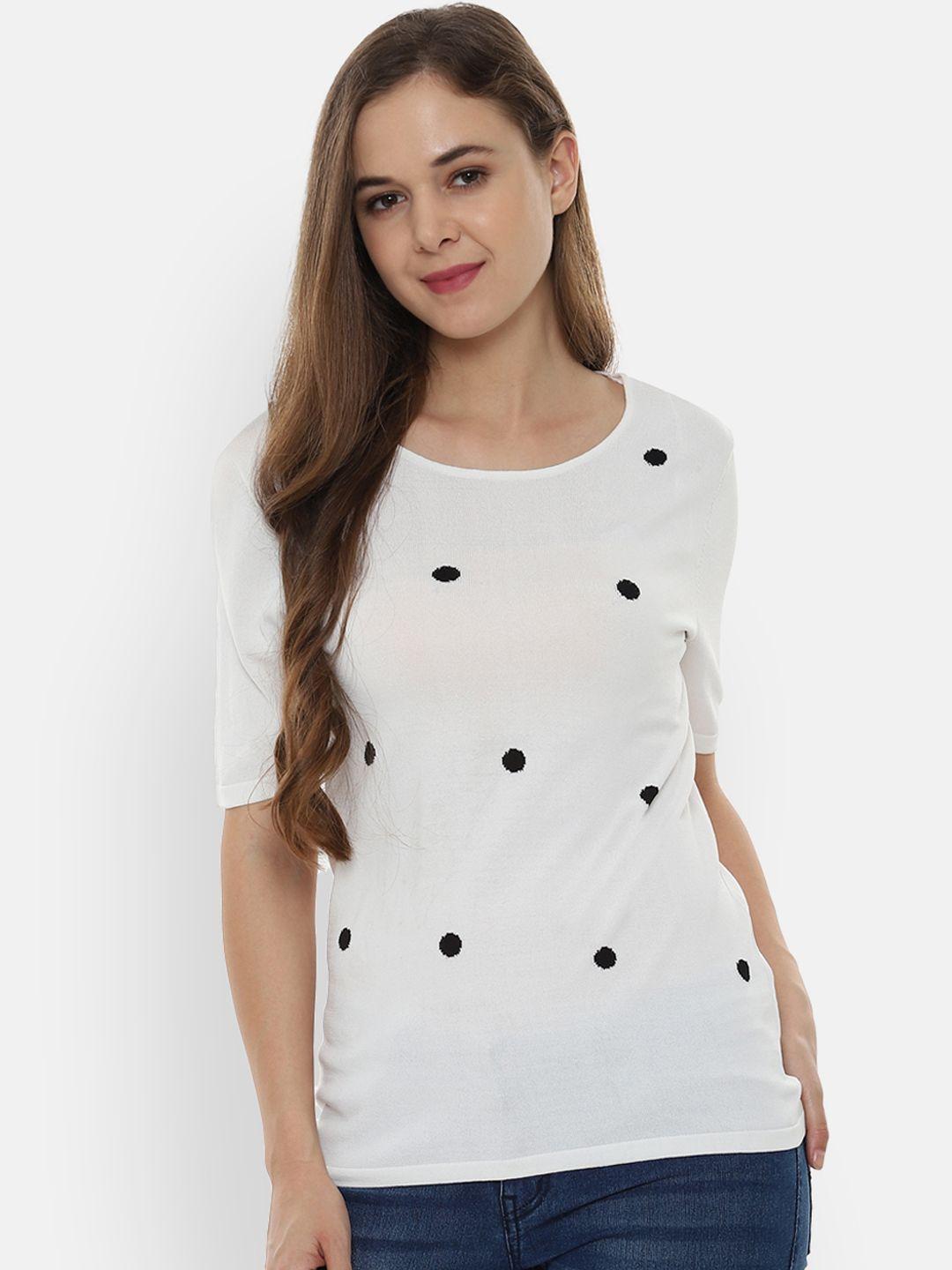 allen solly woman white printed top