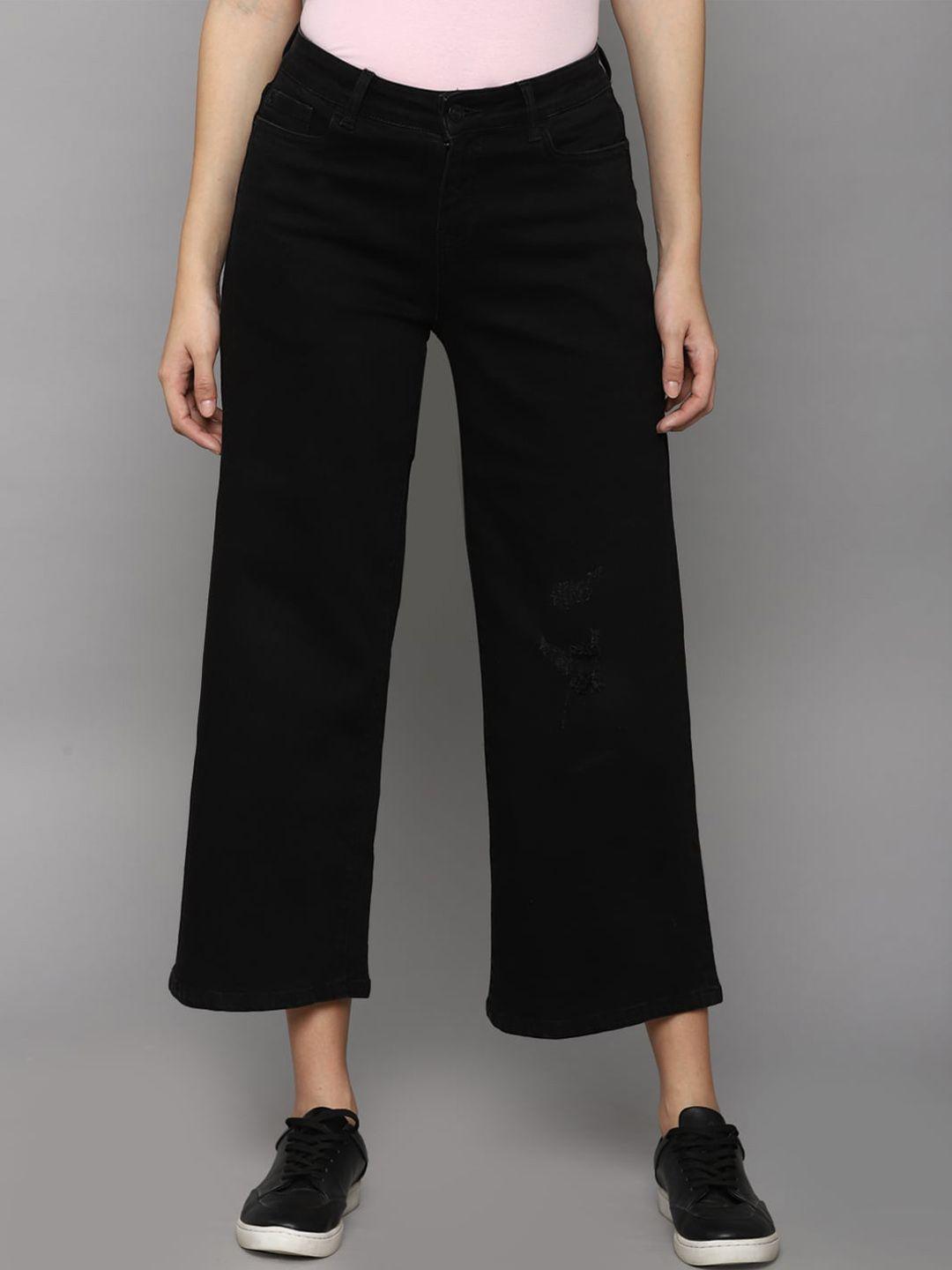 allen solly woman women black solid culottes