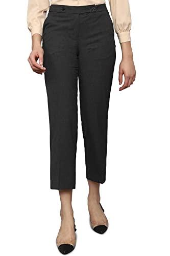 allen solly women's regular casual pants (ahtfgrgfr99630_black