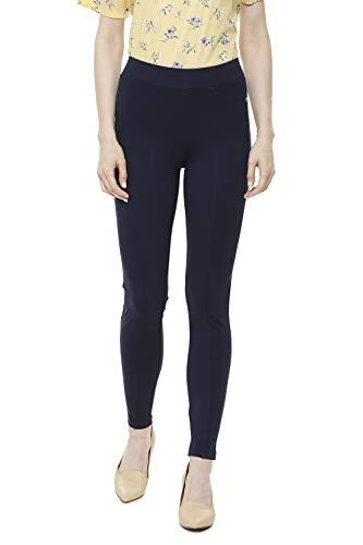 allen solly women's straight fit pants (ahkbcrgf871528_navy_28)