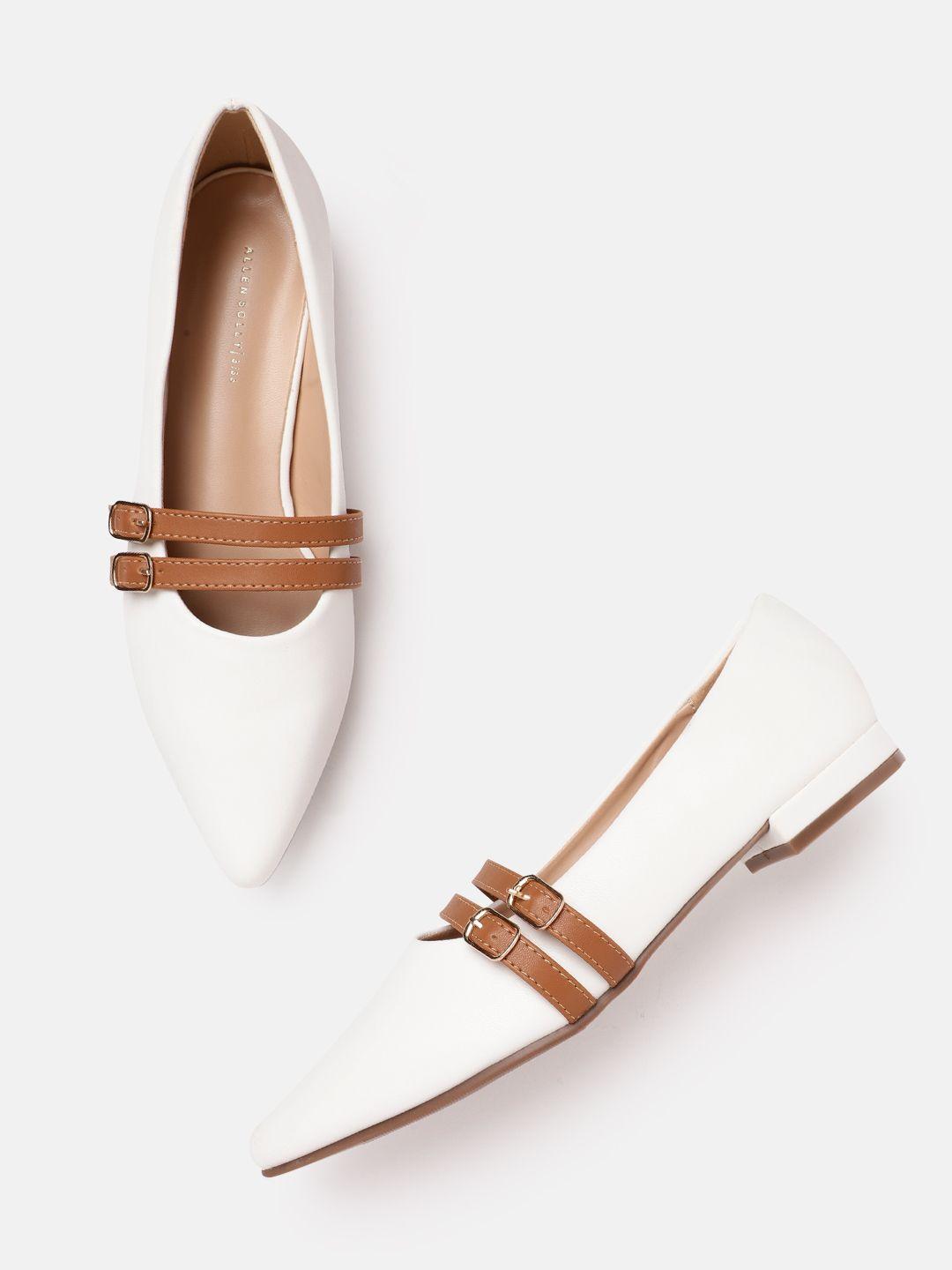 allen solly women ballerinas with buckle detail