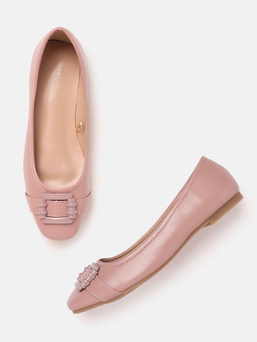 allen solly women ballerinas with slider metallic detail