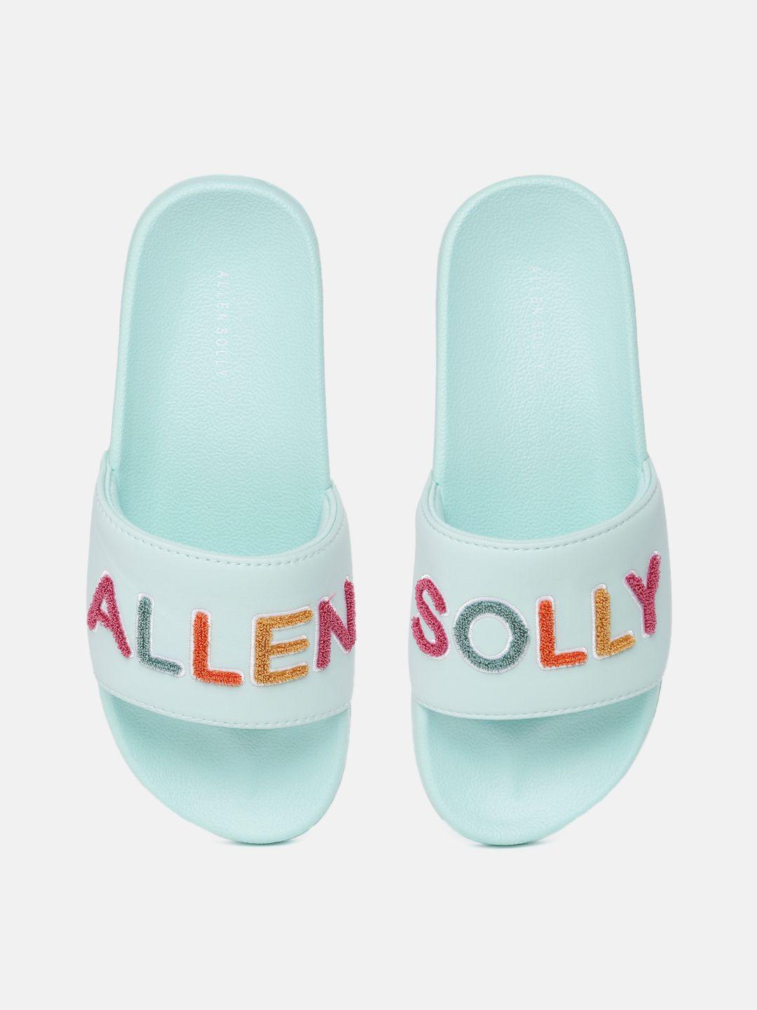 allen solly women brand logo woven design sliders