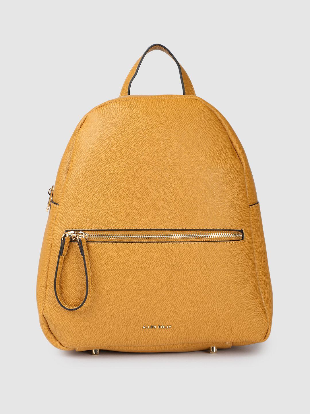 allen solly women mustard backpack