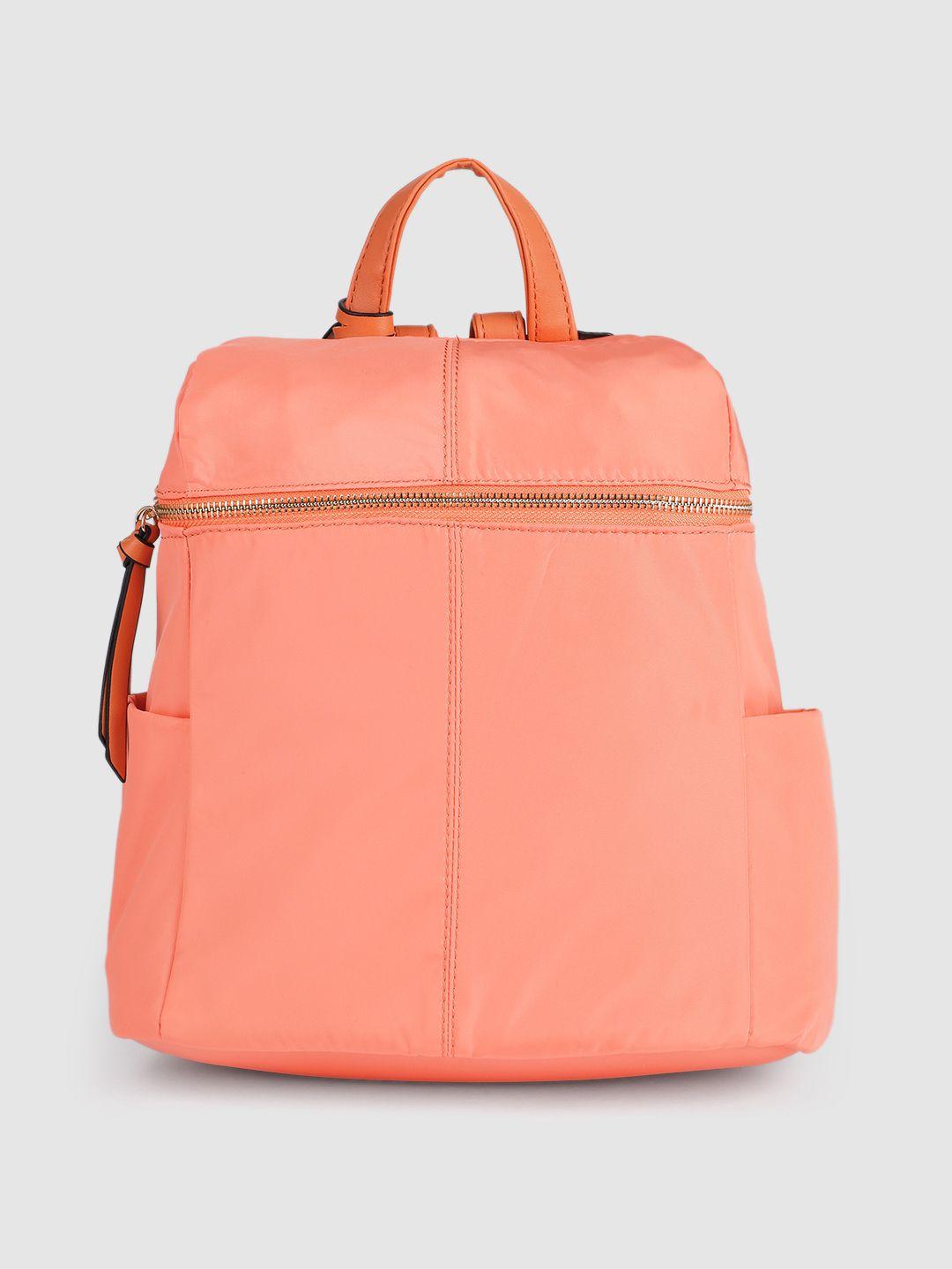 allen solly women pink solid backpack