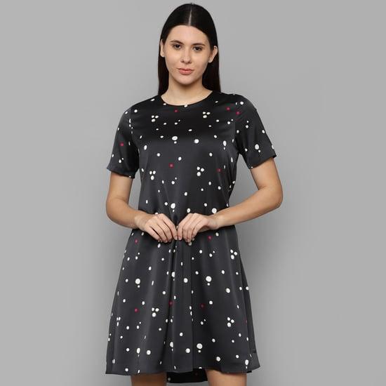 allen solly women printed a-line dress