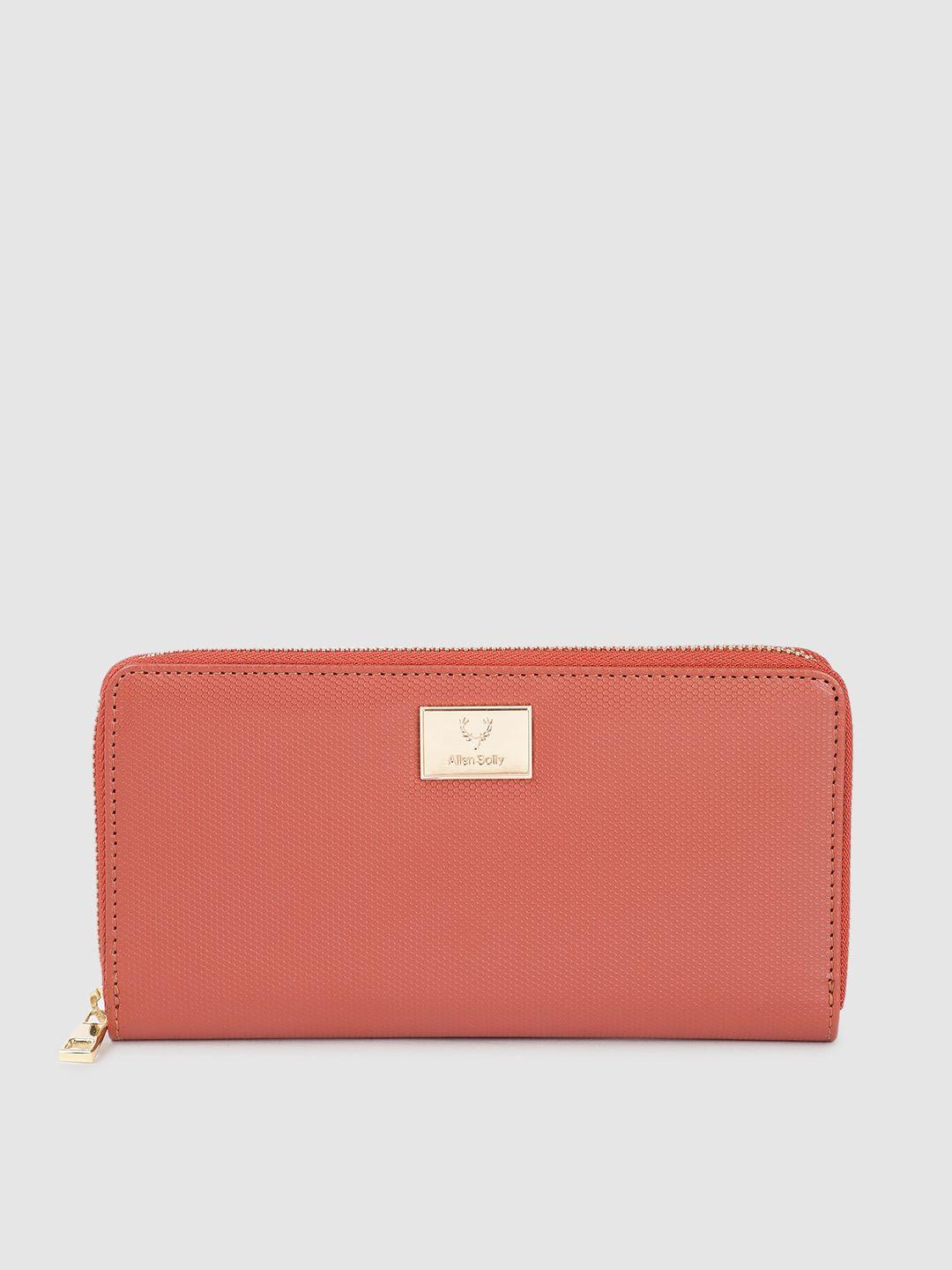 allen solly women zip around wallet