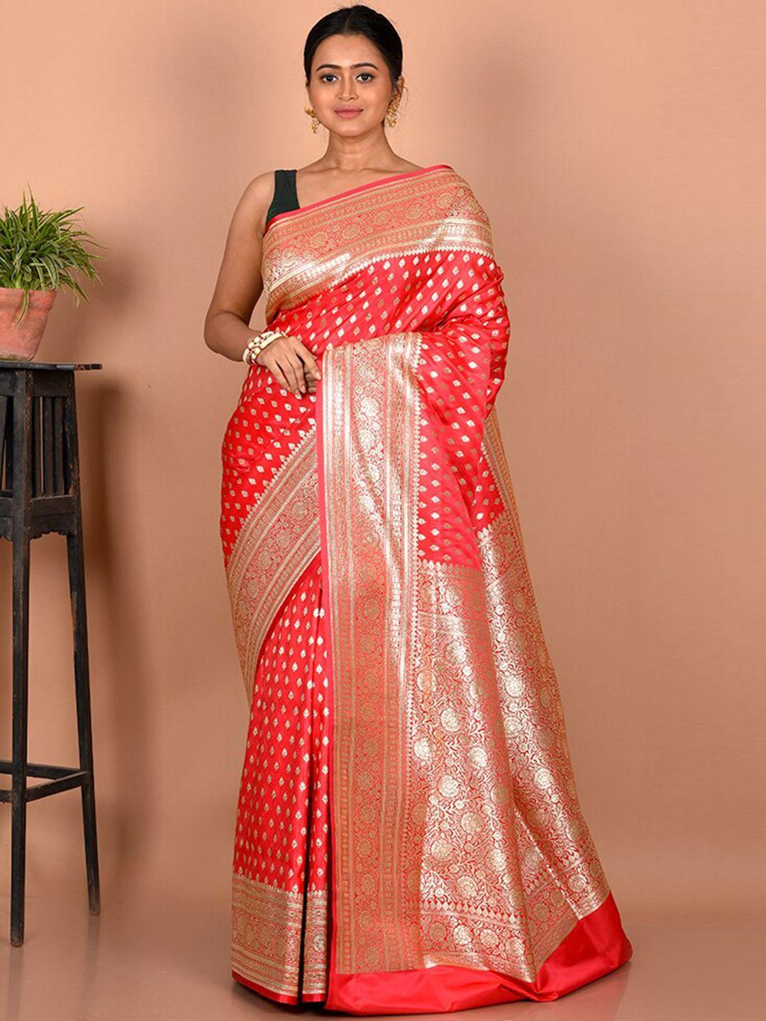 allsilks  woven design zari silk blend banarasi saree