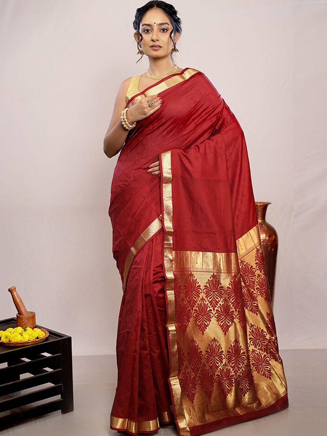 allsilks ethnic motifs zari pure silk kanjeevaram saree