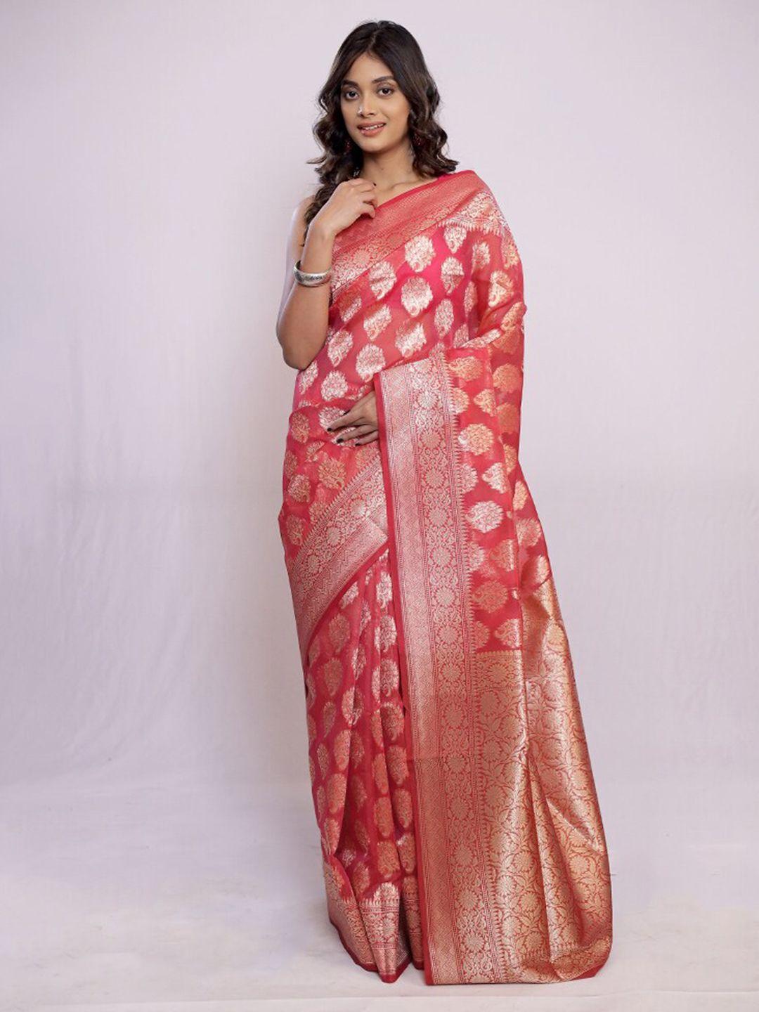 allsilks ethnic motif woven design pure silk kanjeevaram zari saree