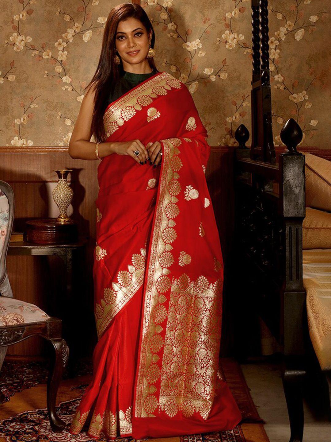 allsilks ethnic motifs woven design zari pure silk banarasi saree