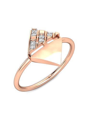 allura 18k (750) rose gold & diamonds ring for women