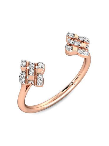 allura 18k (750) rose gold & diamonds ring for women