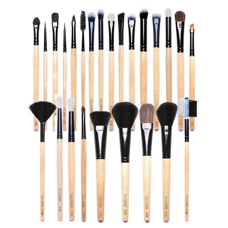 allure makeup brush set (pack of 25 brushes)