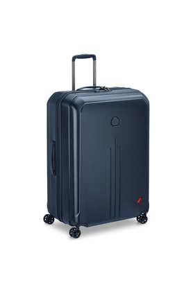 allure 8 wheels polycarbonate tsa lock trolley - navy