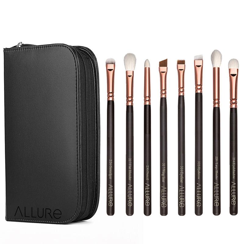 allure essential set of 8 professional eye brushes - rgke 08