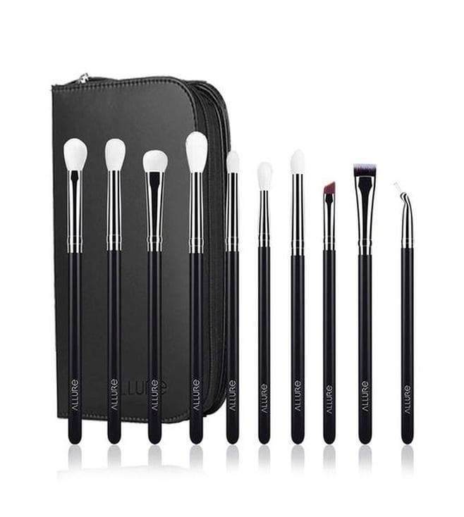 allure professional makeup brush set of 10 eye brushes sgke-10