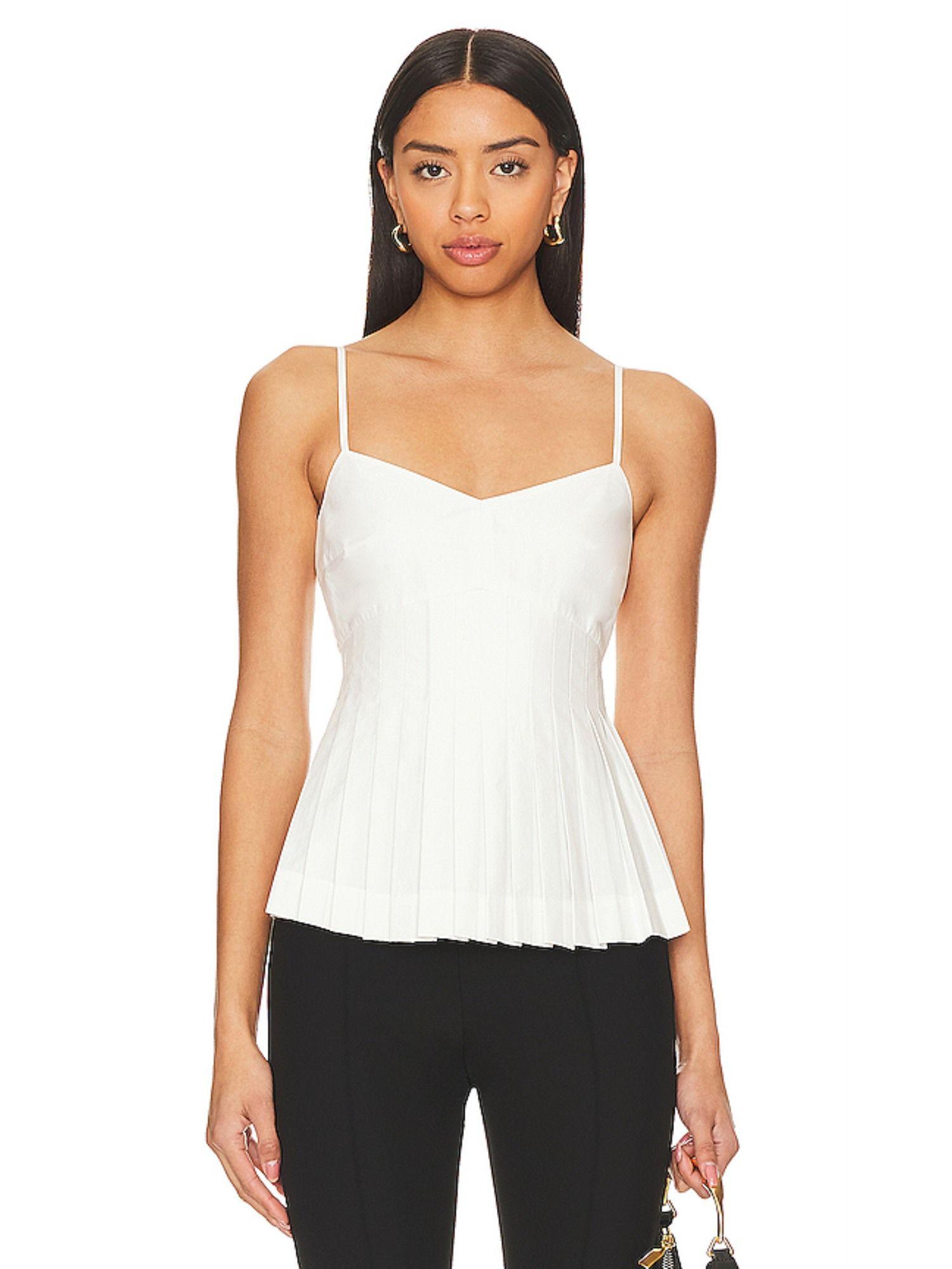 alma pleated top