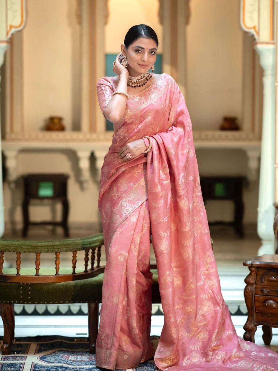 almaari fashion ethnic motifs woven design pure kanjivaram silk saree
