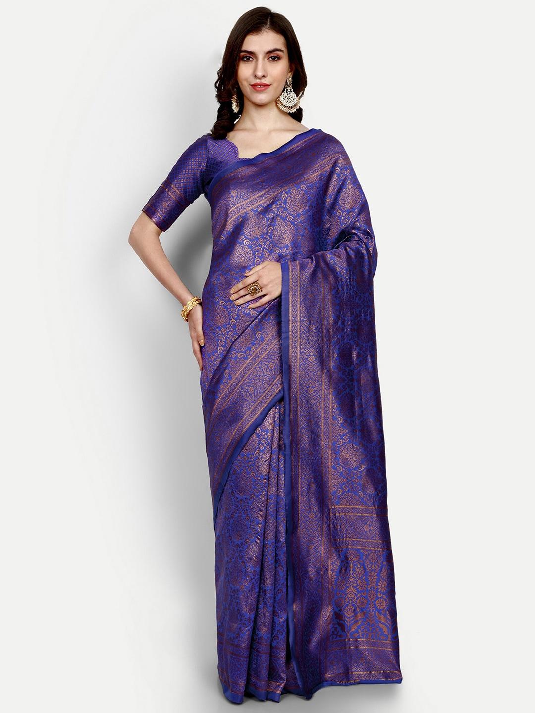 almaari fashion ethnic motifs woven design zari detailed pure silk kanjeevaram saree