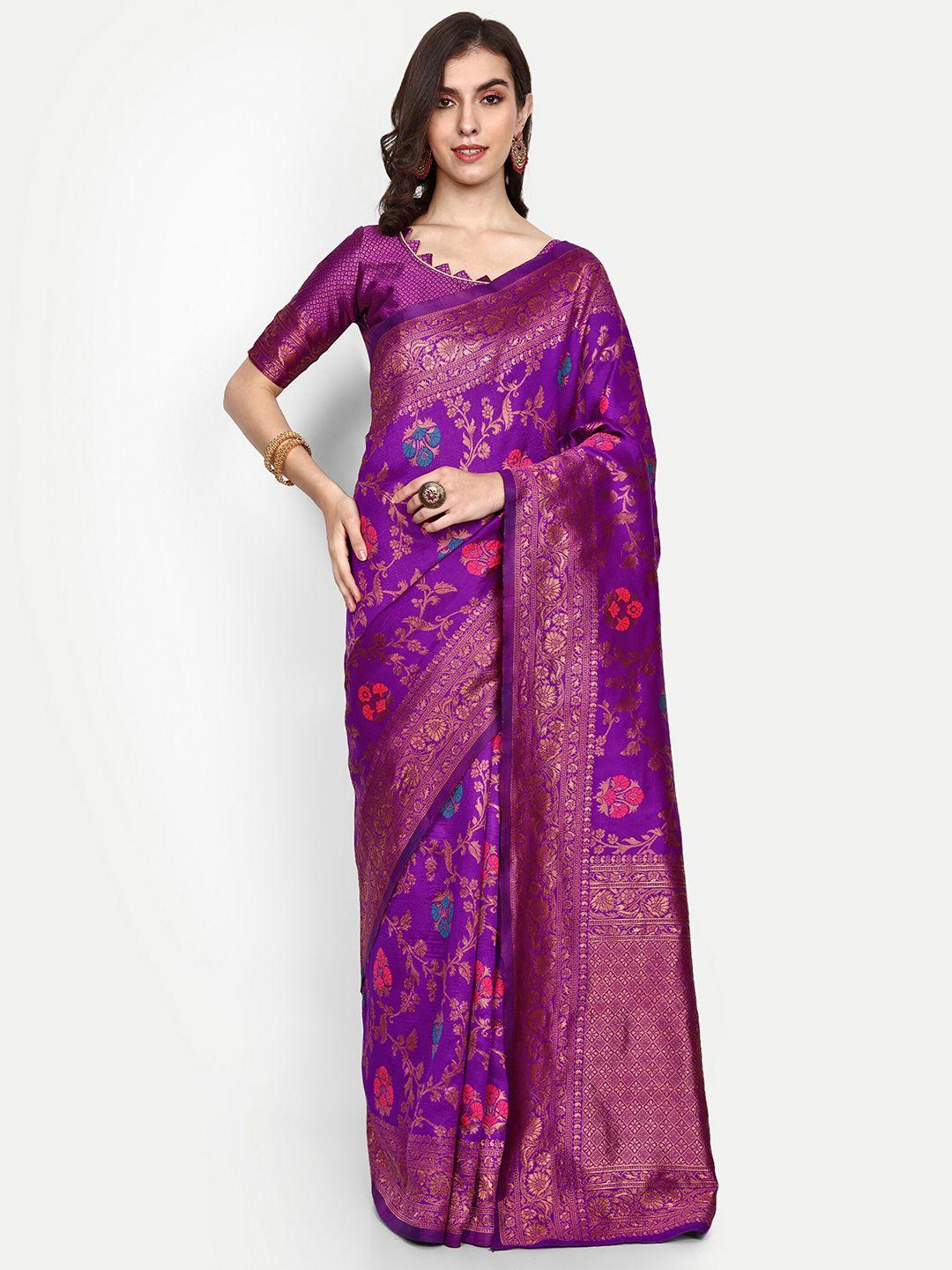 almaari fashion ethnic motifs woven design zari pure silk kanjeevaram saree