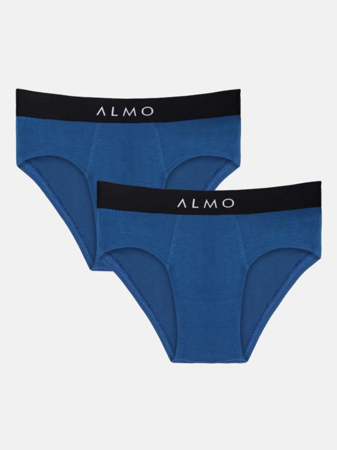 almo wear boys pack of 2 mid-rise anti-bacterial basic briefs