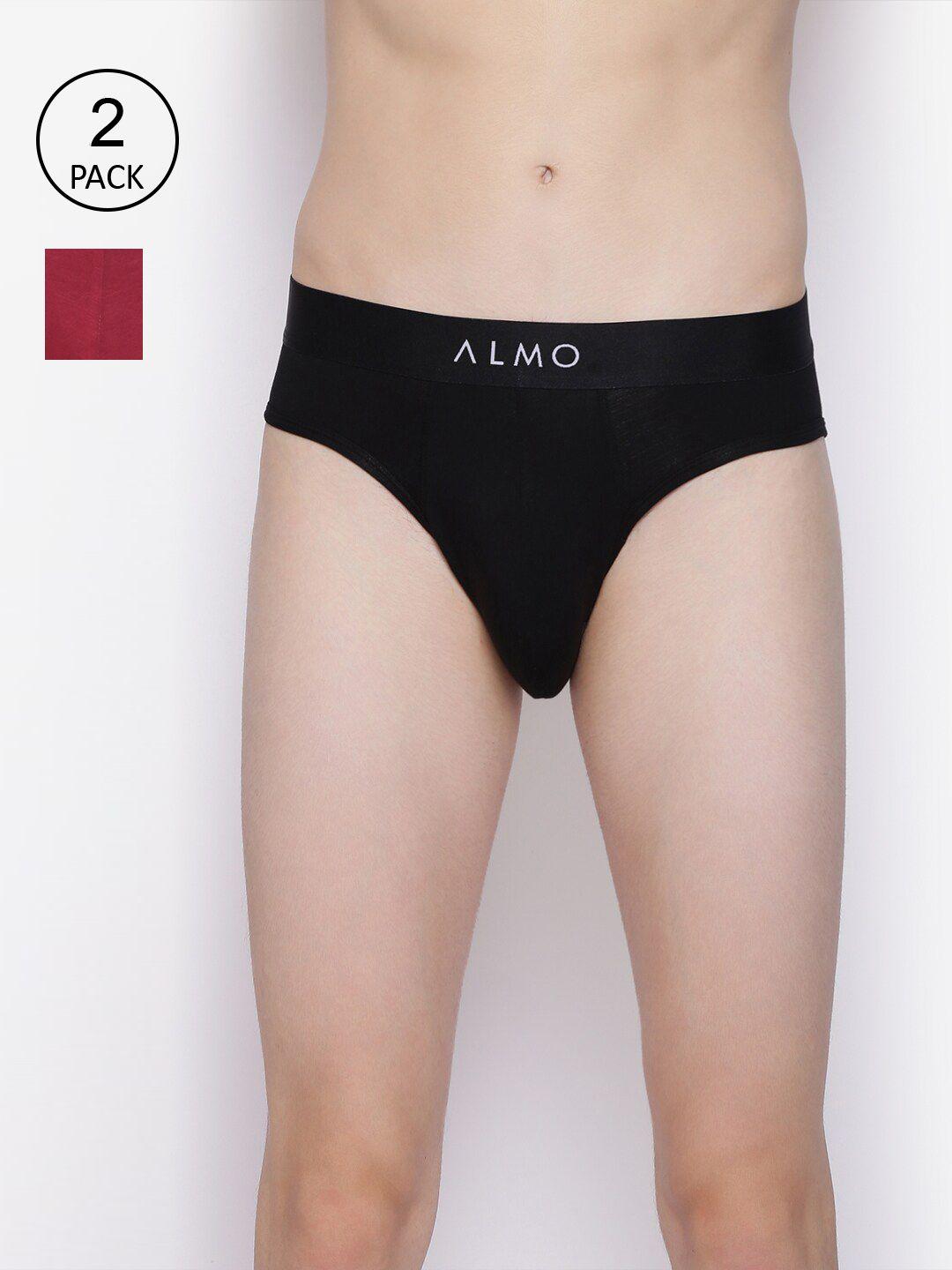 almo wear men pack of 2 solid basic briefs