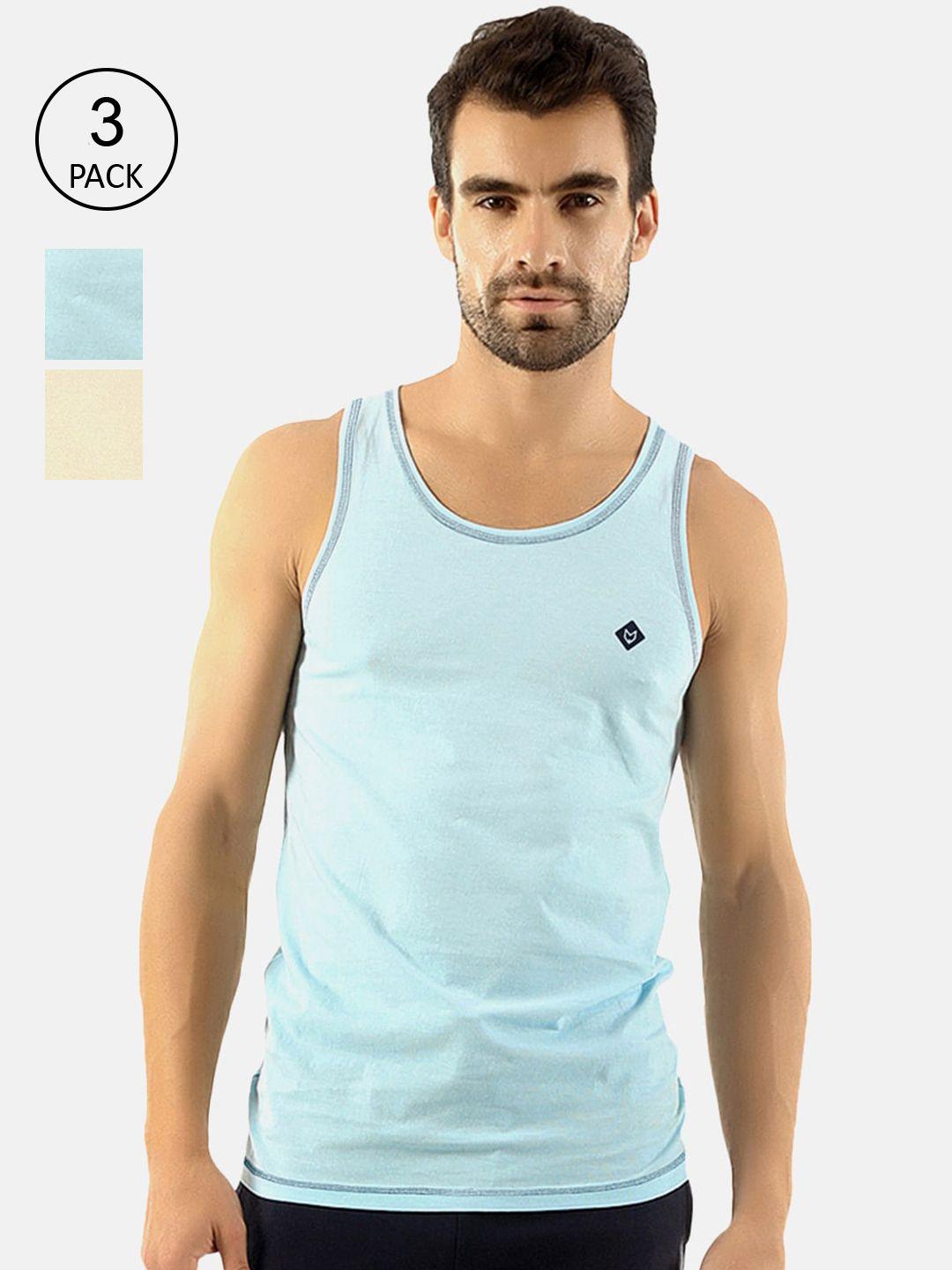 almo wear men pack of 3 solid pure cotton innerwear vests cred-c-v-tibib