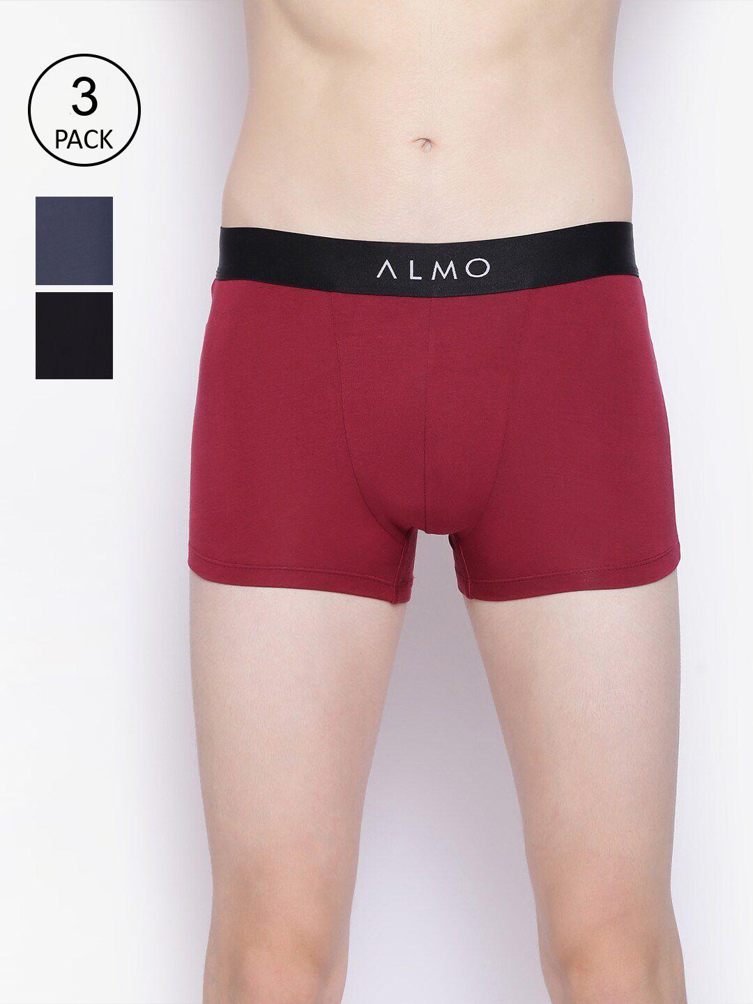 almo wear men pack of 3 solid trunk dario-t-bbl
