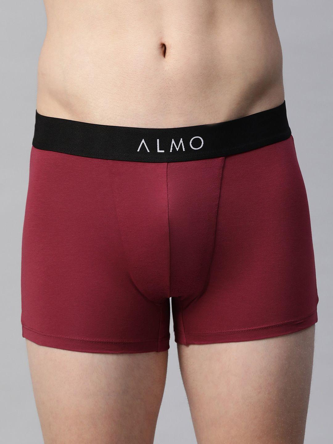 almo wear men red solid trunk dario-t-105