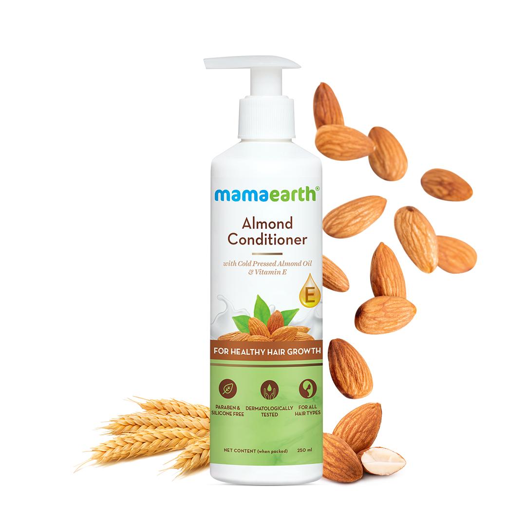 almond conditioner with almond oil & vitamin e for healthy hair growth - 250 ml