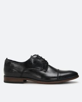 almond-toe derby shoes