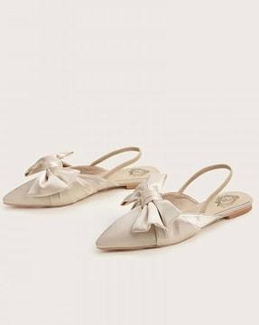 almond-toe slingback mules