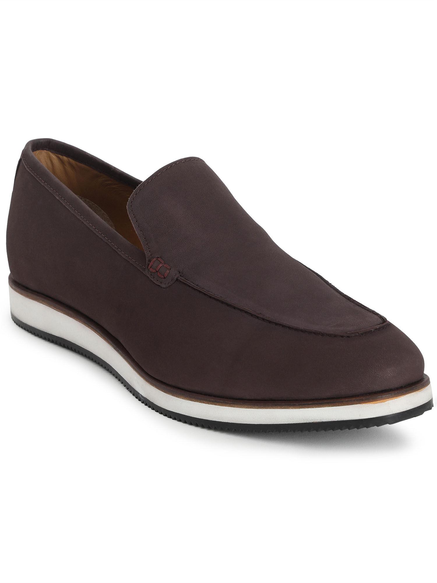 alor purple square toe loafers