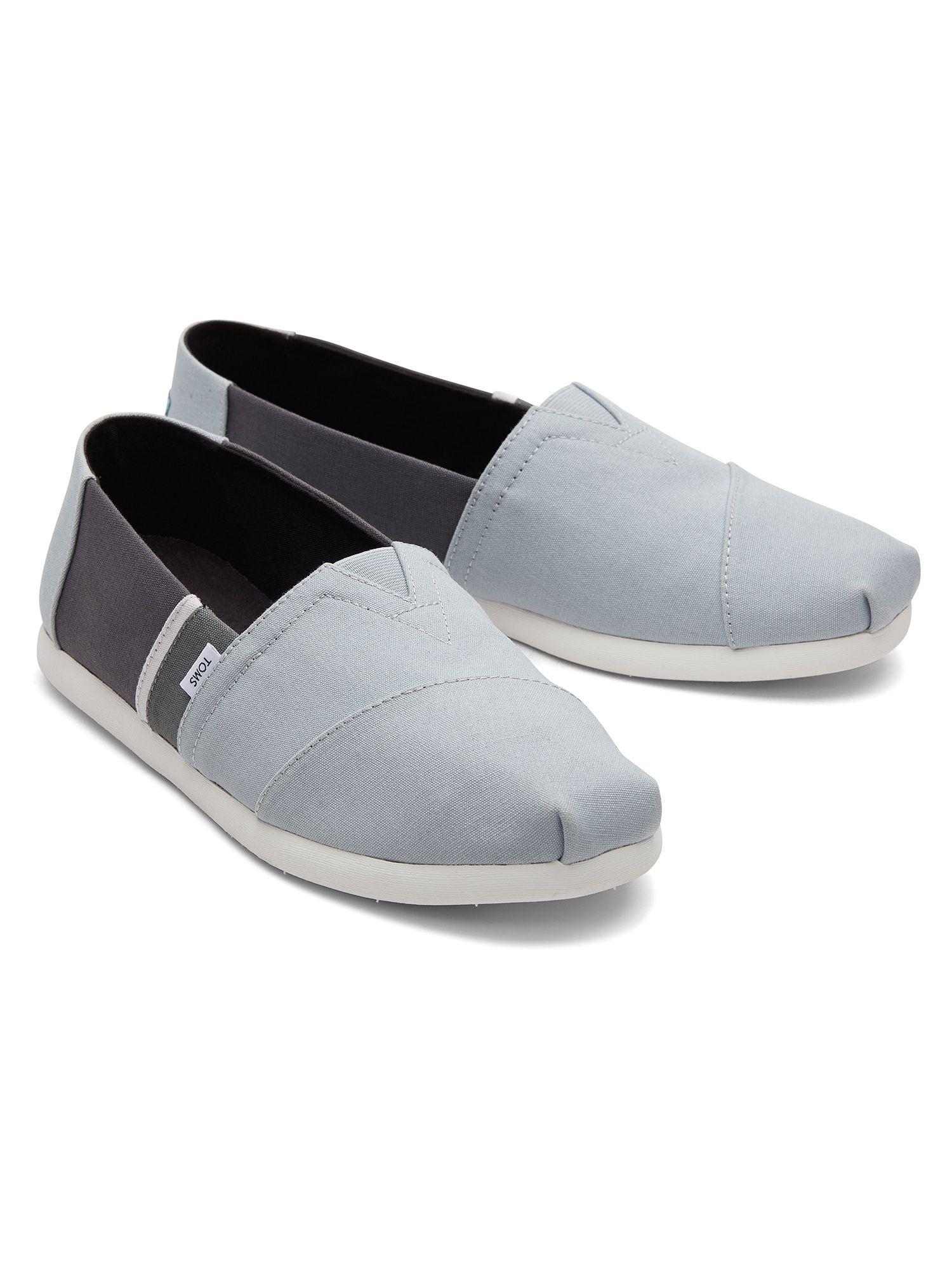 alpargata cloudbound stone grey color block men slip-on