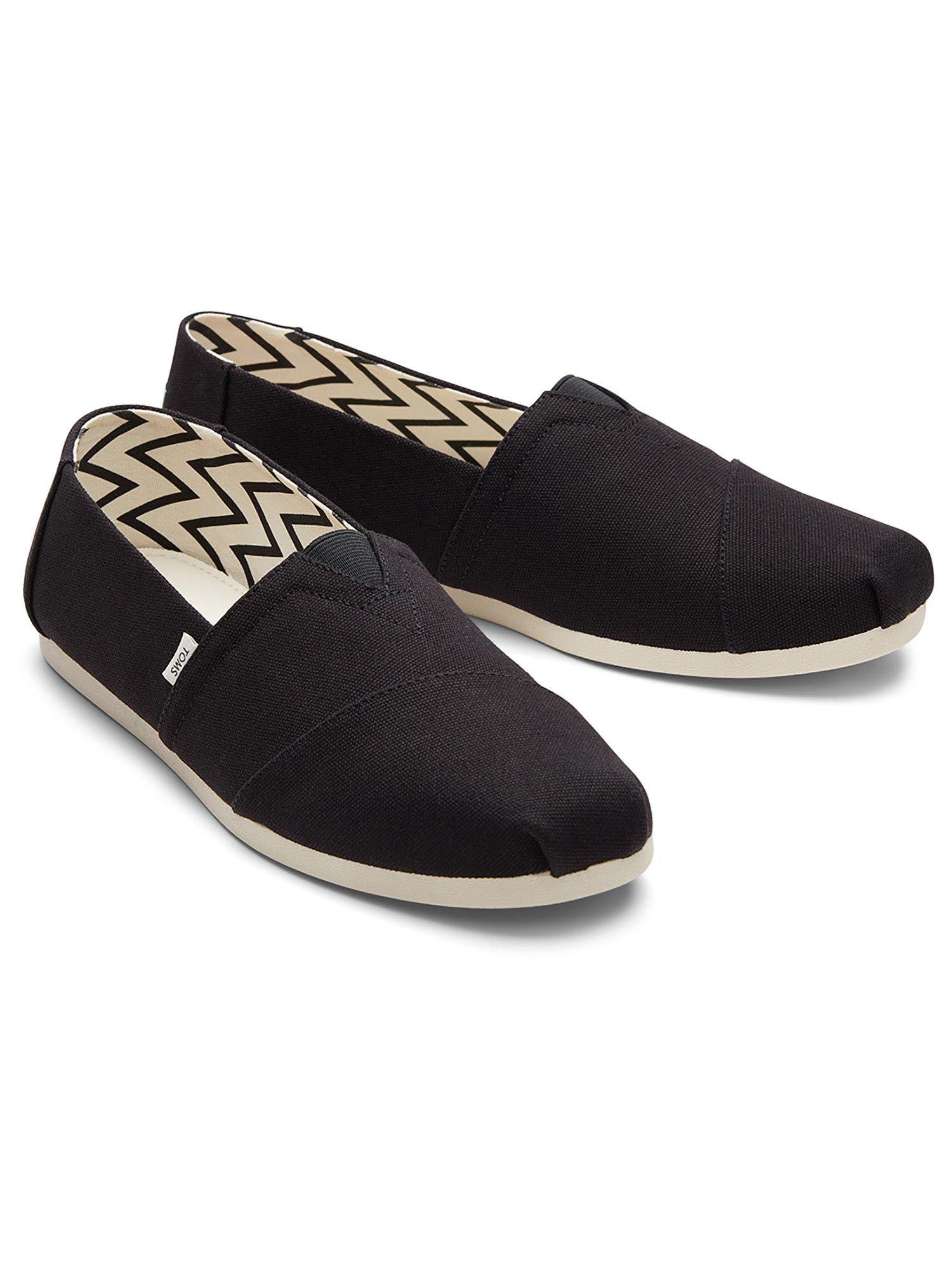 alpargata recycled cotton canvas casual black shoes