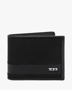 alpha global double billfold bi-fold wallet