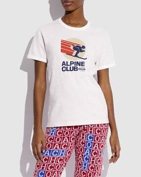 alpine club organic cotton crew-neck t-shirt