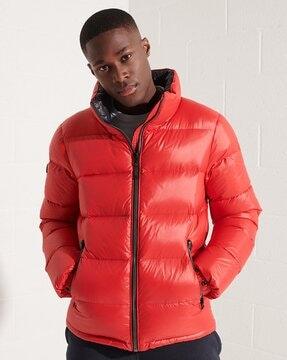 alpine luxe down zip-front jacket
