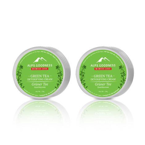 alps goodness face cream - green tea (29 g x 2)