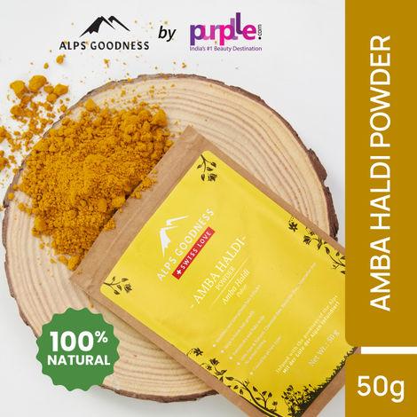 alps goodness powder - amba haldi (50 g) | 100% natural powder | no chemicals, no preservatives, no pesticides | face mask for even toned skin | face mask for glow