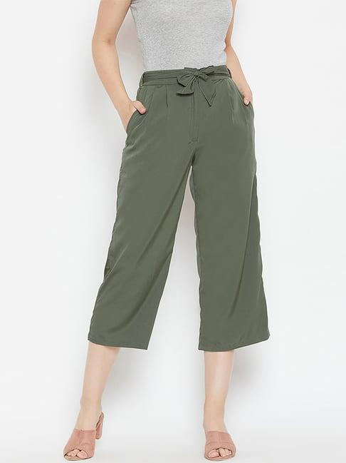 alsace lorraine paris green high rise culottes