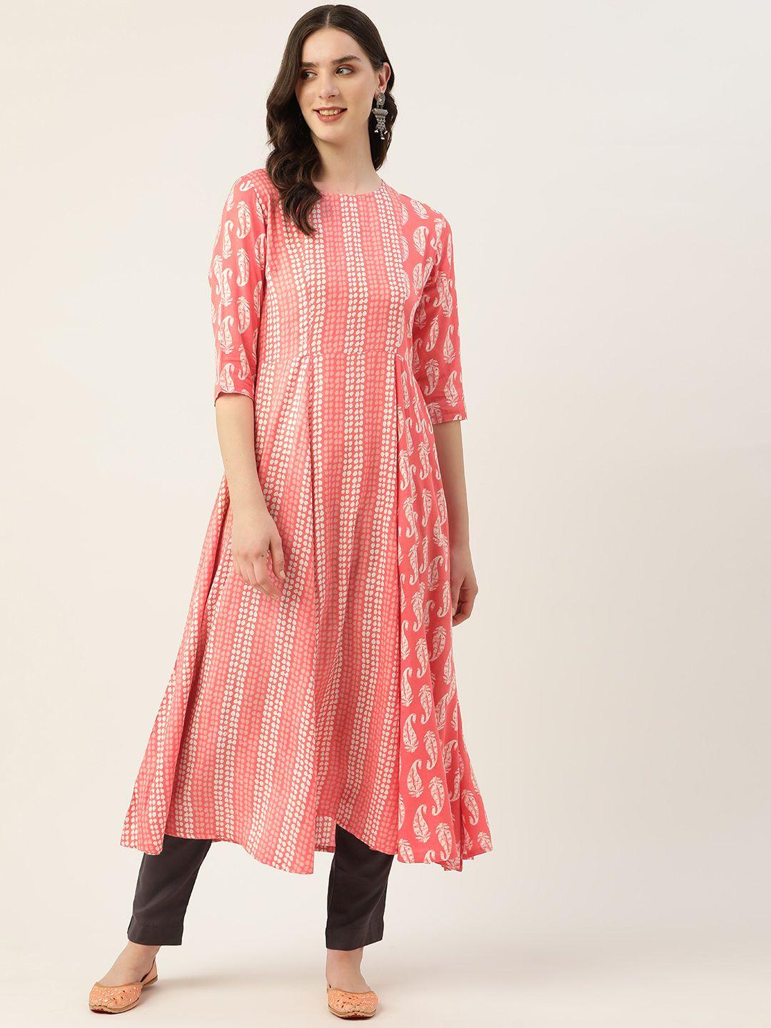 alsace lorraine paris paisley printed kurta