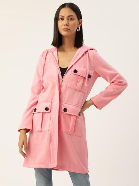 alsace lorraine paris pink fleece regular fit jacket