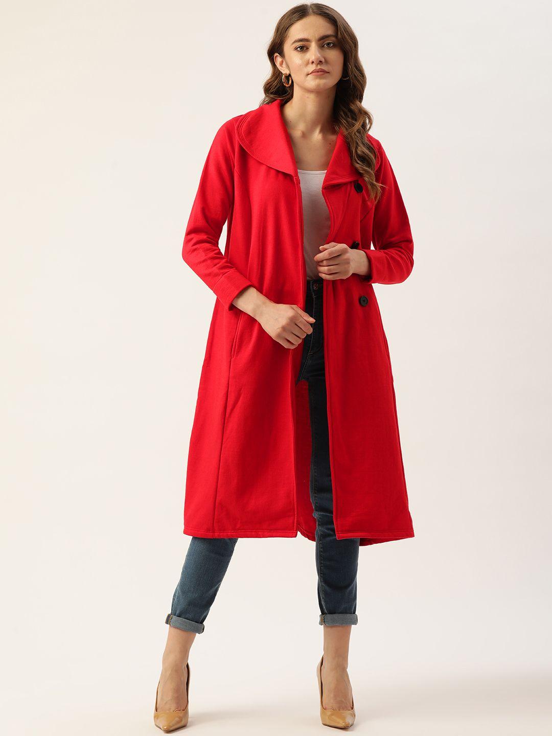 alsace lorraine paris women red solid overcoat